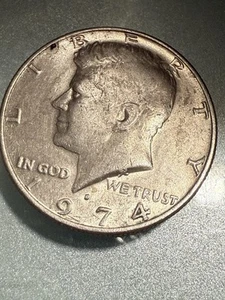 1974 D 50c FS-101 DDO Doubled Die Obverse Kennedy Half Denver CherryPickers - Picture 1 of 4