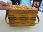 1994 Longaberger Halloween Spring Boo Basket Combo with Candy Corn Liner