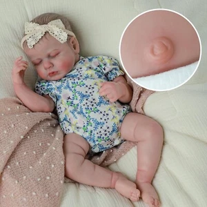Reborn Baby Dolls Silicone Corpo Completo 20 Pollici Impermeabile Realistico Neonato - Foto 1 di 8