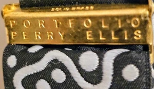 PERRY ELLIS MENS STEER SKULL SUSPENDERS RARE AND NEVER WORN - Picture 1 of 3