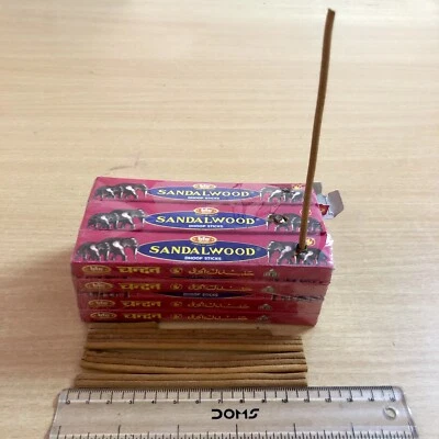 12 Box of 10 sticks120 Sticks Bic Sandalwood Chandan Dhoop Incense Sticks  F/S - Image 1 of 4