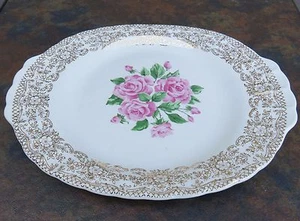 Vintage Sebring Pottery Co. China Bouquet Serving Platter - Picture 1 of 6