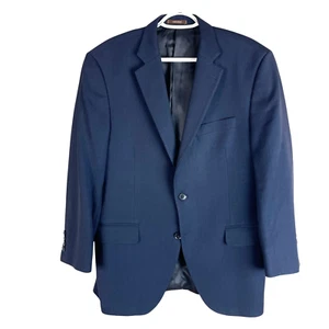 Peter Millar Mens 40R Wool Blazer Jacket Sport Coat Blue 2 Button Double Vented - Picture 1 of 7