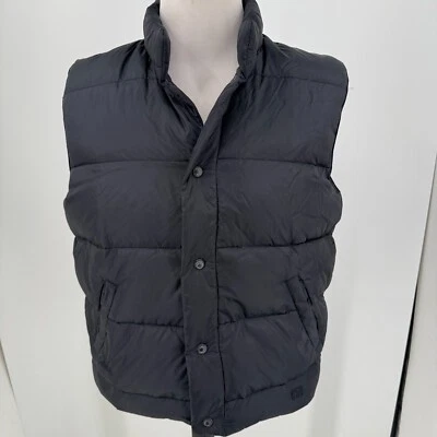Cabela's WOMENS Black Snap Close Goose Down Quilted Puffer Vest SIZE MEDIUM - Image 1 of 4