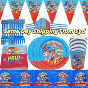 Paw Patrol Party Supplies Cups Plates Kids Birthday Decoration Tableware Napkins - Picture 1 of 16
