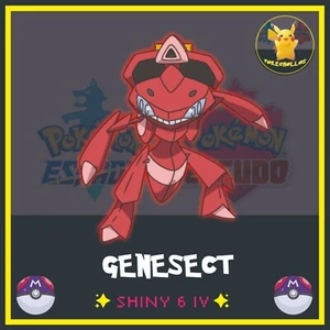✨ GENESECT ultra Shiny 6 iv ' s ✨ |  pokemon 🗡️ espada | escudo🛡️ - Picture 1 of 3