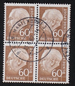 Bund, Theodor Heuß  Nr. 262 x v im VBL , geriffeltes Papier, gestempelt - Picture 1 of 2