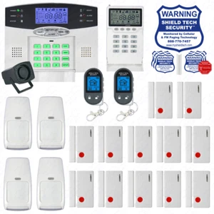 WIRELESS HOME SECURITY SYSTEM LCD BURGLAR HOUSE ALARM VOIP PHONE LINE DIALER FD - Picture 1 of 11