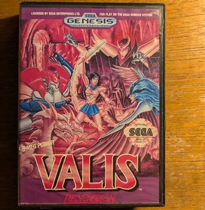 Valis Sega Genesis / Mega Drive Cartridge & Case NTSC US Cleaned Testing Working - Picture 1 of 8
