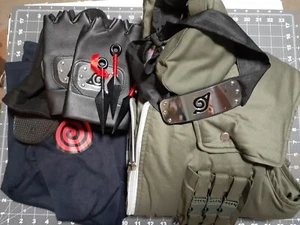DAZCOS Unisex US Size7.5 Shippuden Shoes + Men's set Shirt/Vest/Gloves/Headband - Picture 1 of 15