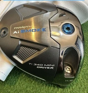 Callaway Paradym Ai Smoke Ti 340 Mini 11.5* Driver Head Only w/Cover, weights - Picture 1 of 11