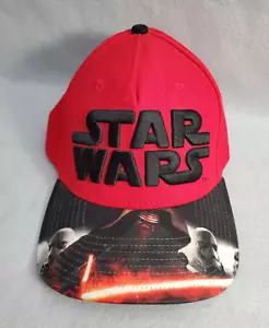 Star Wars Kylo Ren Print Logo Mütze Erwachsene Einheitsgröße rot schwarz Snapback Cap - Bild 1 von 10