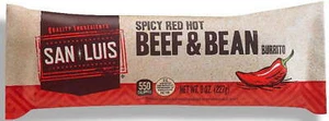 Deli Express San Luis Spicy Red Hot Beef and Bean Burrito, 8 Ounce (Pack of 10) - Picture 1 of 1