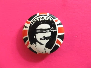 PIN DE INSIGNIA DE BOTÓN SEX PISTOLS DE COLECCIÓN HECHO EN EL REINO UNIDO GOD SAVE... S - Imagen 1 de 2