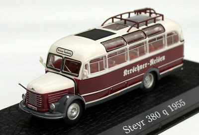Steyr 380 Q Pullman Anno 1955, " Kerschner-Reisen ", Rosso/Bianco, Ixo-Modell M. - Immagine 1 di 4