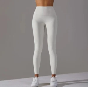 Geniale Leggings Leggins Jegging Seamless Yoga-Pants Sanft Eng Matt Off-white - Bild 1 von 9