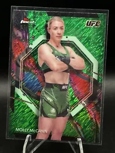 2024 TOPPS FINEST UFC MOLLY MCCANN GREEN SHIMMER 01/99 #57 FIRST ON PRINT SSP - Picture 1 of 2
