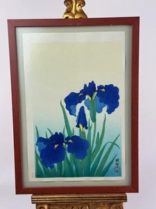 Blaue Iris Japanischer Holzschnitt Ohara Koson (1877-1945) - Bild 1 von 4