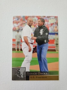 Barack Obama U.S. President Sport Baseball Card Upper Deck U1 2009 - Picture 1 of 3