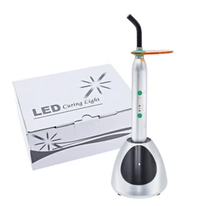10W Dental Cordless LED Curing Light 2000mw/cm2 Metal Shell Silver USA STOCK - Bild 1 von 12