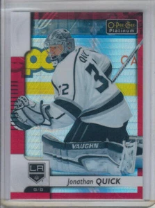 17/18 OPC Platinum Los Angeles Kings Jonathan Quick Red Prism card #92 Ltd #/199 - Picture 1 of 2