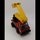 Vtg. 1980 Tonka 3.5" Red And Yellow Bucket Truck Made In Japan Metal With...
