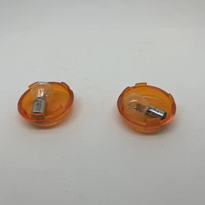 2016 Harley Davidson Street Glide OEM Front Turn Signals Blinker Covers + bulbs - Picture 1 of 12