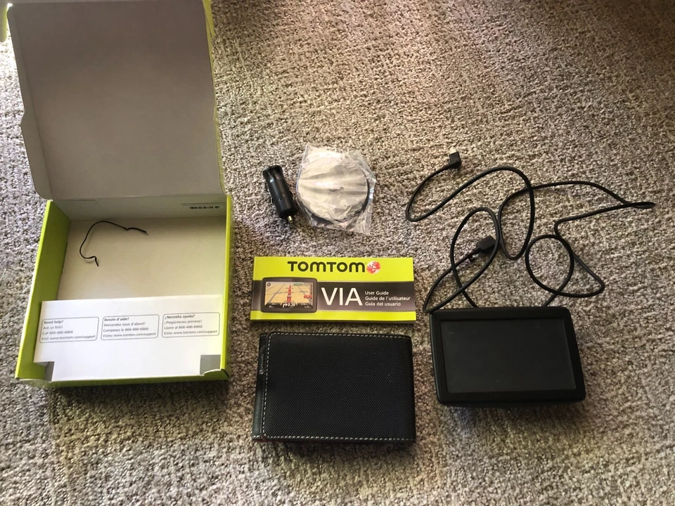 Tomtom Via 1505M GPS USED Complete in Box Bundle with Carrying Case - Image 1 of 1