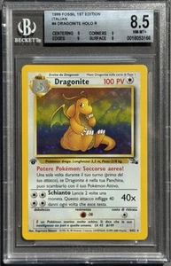 POKÉMON~DRAGONITE~4/62~1A EDIZIONE~FOSSIL~ITA~BGS 8.5 - Bild 1 von 2