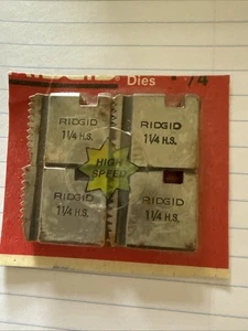 Ridgid 1  1/4 H.S High Speed Dies - Picture 1 of 2