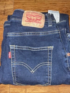 Levi’s Kids Dark Denim Jeans Size 14 Regular Bootcut 517 27W 29L - Picture 1 of 5