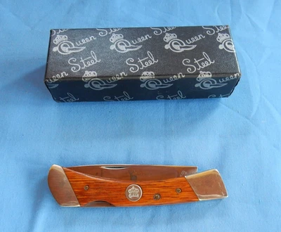 Cuchillo plegable Queen Cut Co Queen acero bloqueo hoja única ciervo Titusville PA Foto 1 de 4