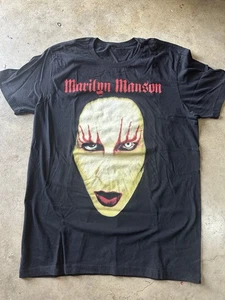 VTG Marilyn Manson Concert T-Shirt Black Size M - Picture 1 of 6
