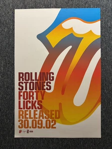 COOL VINTAGE 77x52CM LARGE RECORD STORE/BILLBOARD POSTER - ROLLING STONES (2002 - Imagen 1 de 2