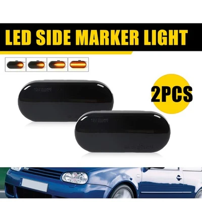 Luz de señalización lateral LED ámbar para Volkswagen golf/jetta/B5/B5.5 MK4 1999-04 Passat Foto 1 de 4