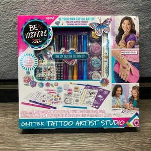 CraZart Kids Glitter Tattoo Artist Studio kit for Girls Ages 8+ - Picture 1 of 6