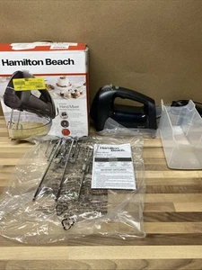 Hamilton Beach 6 Geschwindigkeiten Handmixer, Quick Burst, Aufbewahrungskoffer, getestet schwarz, 62690 - Bild 1 von 9