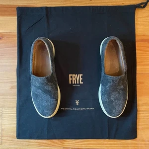 Frye Shoes Womens 7.5 Gray Camo Wool Lena Slip On Loafers Comfy Sneakers Low Top - Picture 1 of 22