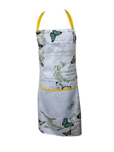 Schürze Schmetterling Baumwolle Erwachsene Kochen Küche Bäcker große Tasche Pinny - Bild 1 von 2