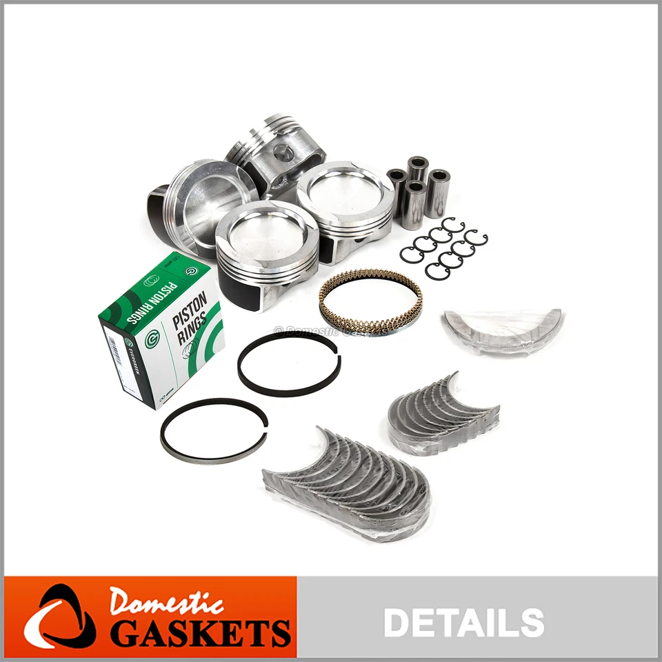 Pistons 19mm Wrist Pin Bearings Rings Fit 99-05 Volkswagen Golf Beetle 8V 2.0 - Image 1 of 4