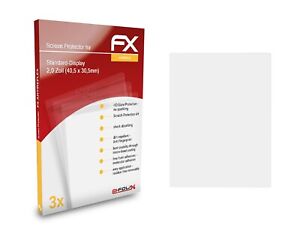 atFoliX 3x Film Protection d'écran pour Standard 2,0 (40,5x30,5mm) mat&antichoc
