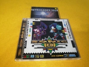 SONIC CD SEGA MEGA CD MEGADRIVE SPINE CARD + REG CARD. - Picture 1 of 4