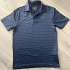UNDER ARMOUR PLAYOFF POLO T SHIRT - NAVY - SIZE SMALL, VGC.