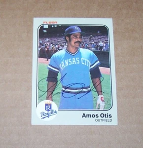 Amos Otis Signed Autograph Card H2 - Picture 1 of 1