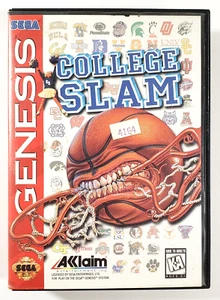 Estuche y juego de baloncesto College Slam (Sega Genesis, 1996) - probado - Imagen 1 de 9