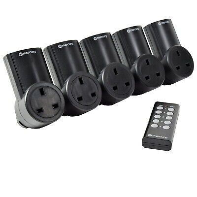 Wireless Remote Control Mains Sockets - Set Of 5  • 28.44€