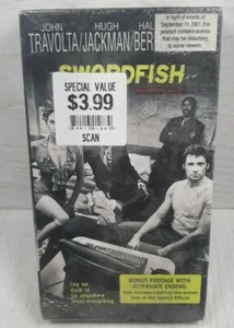 Swordfish (VHS, 2001) Halle Berry John Travolta Hugh Jackman New SEALED - Picture 1 of 1
