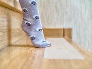 Kenley Non-Slip Stair Treads – 9 Pack Clear Step Strips 4"x24" Indoor & Outdoor - Picture 1 of 3
