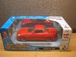 1/18 LEXUS SC430 , RED "PLAYERZ" EDITION BY MAISTO # 31056 - Picture 1 of 23