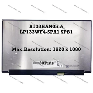 B133HAN05.A LP133WF4-SPA1 SPB1 13.3" 1920X1080 IPS LCD Screen Panel - Afbeelding 1 van 1